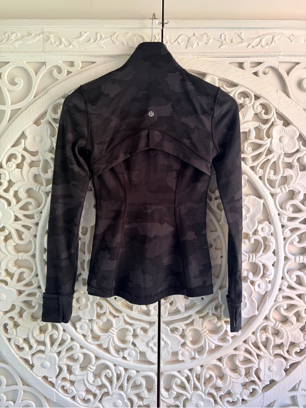 Lululemon Define Jacket Black Grey Camo Size 2 - Picture 2 of 8